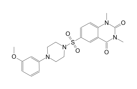 6-{[4-(3-methoxyphenyl)-1-piperazinyl]sulfonyl}-1,3-dimethyl-2,4(1H,3H)-quinazolinedione