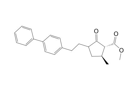 Methyl 5-methyl-2-oxo-3-[2-(4-penylphenyl)ethyl]cyclopentanecarboxylate