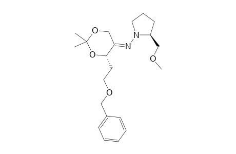 (E)-[(4S)-4-(2-benzoxyethyl)-2,2-dimethyl-1,3-dioxan-5-ylidene]-[(2S)-2-(methoxymethyl)pyrrolidino]amine