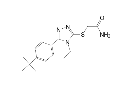 2-{[5-(4-tert-butylphenyl)-4-ethyl-4H-1,2,4-triazol-3-yl]sulfanyl}acetamide