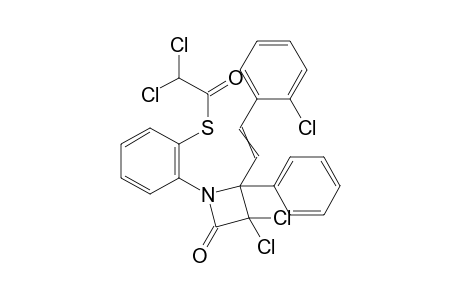 S-2-(3,3-dichloro-2-(2-chlorostyryl)-4-oxo-2-phenylazetidin-1-yl)phenyl 2,2-dichloroethanethioate