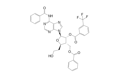 N6-Benzoyl-9-{(2R,3R,4R,5R)-4-benzoyloxymethyl-5-(2-hydroxyethyl)-3-[(m-trifluoromethyl)benzoyloxy]tetrahydrofuran-2-yl}adenine