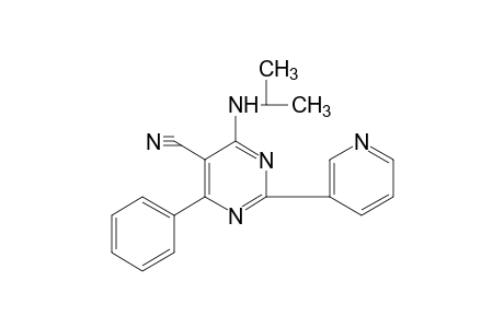 4-(ISOPROPYLAMINO)-6-PHENYL-2-(3-PYRIDYL)-5-PYRIMIDINECARBONITRILE