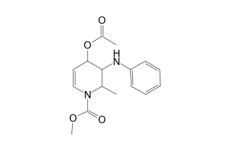 4-Acetoxy-1-methoxycarbonyl-2-methyl-3-phenylamino-1,2,3,4-tetrahydropyridine