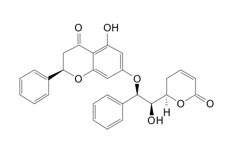 (2R)-5-hydroxy-7-[(1R,2R)-2-hydroxy-2-[(2R)-6-keto-2,3-dihydropyran-2-yl]-1-phenyl-ethoxy]-2-phenyl-chroman-4-one