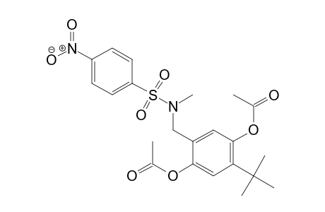 Benzenesulfonamide, N-[[2,5-bis(acetyloxy)-4-(1,1-dimethylethyl)phenyl]methyl]-N-methyl-4-nitro-