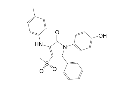 1-(4-hydroxyphenyl)-4-(4-methylanilino)-3-methylsulfonyl-2-phenyl-2H-pyrrol-5-one