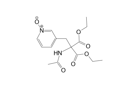 Malonic acid, acetamido(3-pyridylmethyl)-, diethyl ester, monooxide