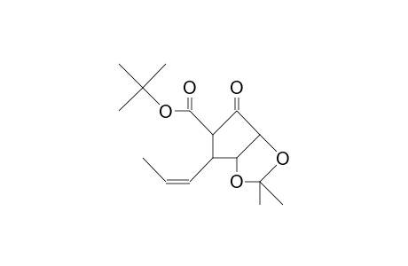 2S-T-Butoxycarbonyl-4S,5S-isopropylidenedioxy-3R-(Z)-propenyl-cyclopentanone