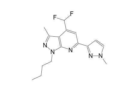 1H-pyrazolo[3,4-b]pyridine, 1-butyl-4-(difluoromethyl)-3-methyl-6-(1-methyl-1H-pyrazol-3-yl)-