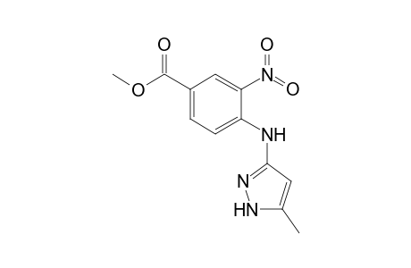 Methyl 3-nitro-4-[(5-methyl-1H-pyrazol-3-yl)amino]benzoate