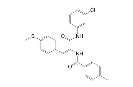 N-{(E)-1-[(3-chloroanilino)carbonyl]-2-[4-(methylsulfanyl)phenyl]ethenyl}-4-methylbenzamide