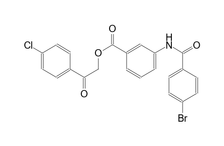 benzoic acid, 3-[(4-bromobenzoyl)amino]-, 2-(4-chlorophenyl)-2-oxoethyl ester