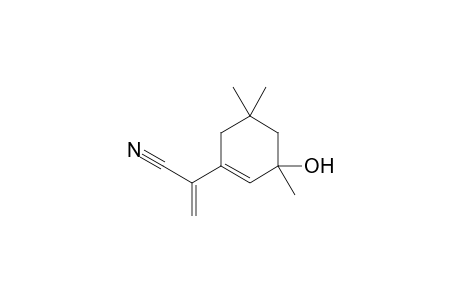 2-(3,5,5-trimethyl-3-oxidanyl-cyclohexen-1-yl)prop-2-enenitrile
