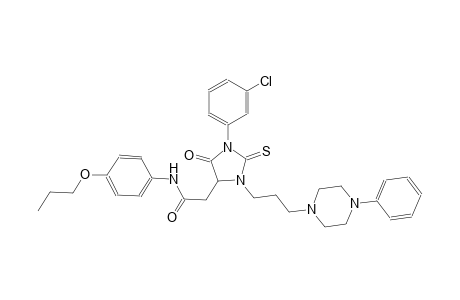 4-imidazolidineacetamide, 1-(3-chlorophenyl)-5-oxo-3-[3-(4-phenyl-1-piperazinyl)propyl]-N-(4-propoxyphenyl)-2-thioxo-