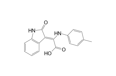 (Z)-2-(1,2-Dihydro-2-oxo-3H-indol-3-ylidene)-2-[(4-methylphenyl)amino]ethanoic Acid