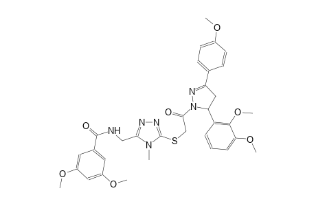 benzamide, N-[[5-[[2-[5-(2,3-dimethoxyphenyl)-4,5-dihydro-3-(4-methoxyphenyl)-1H-pyrazol-1-yl]-2-oxoethyl]thio]-4-methyl-4H-1,2,4-triazol-3-yl]methyl]-3,5-dimethoxy-
