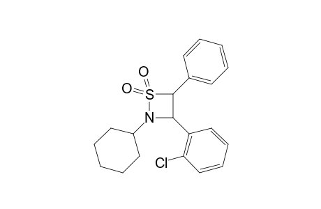 cis and trans-2-Cyclohexyl-3-(2-chlorophenyl)-4-phenyl-1,2-thiazetizine 1,1-dioxide