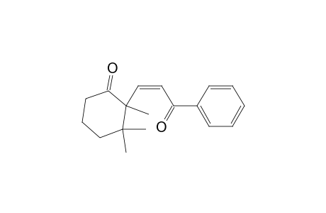 Cyclohexanone, 2,3,3-trimethyl-2-(3-oxo-3-phenyl-1-propenyl)-, (Z)-
