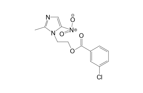 2-(2-Methyl-5-nitro-1H-imidazol-1-yl)ethyl 3-chlorobenzoate