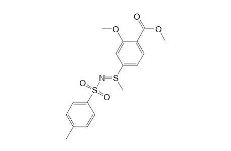Benzoic acid, 2-methoxy-4-[S-methyl-N-[(4-methylphenyl)sulfonyl]sulfinimidoyl]-, methyl ester, (.+-.)-