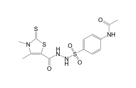 N-[4-({2-[(3,4-dimethyl-2-thioxo-2,3-dihydro-1,3-thiazol-5-yl)carbonyl]hydrazino}sulfonyl)phenyl]acetamide