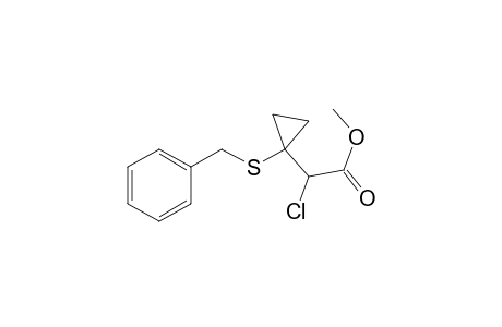 Methyl 2-[1-(benzylthio)cyclopropyl]-2-chloroacetate