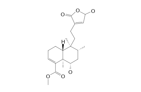 (4aR,5S,6R,8S,8aR)-8-hydroxy-5-[2-(5-hydroxy-2-keto-5H-furan-3-yl)ethyl]-5,6,8a-trimethyl-3,4,4a,6,7,8-hexahydronaphthalene-1-carboxylic acid methyl ester