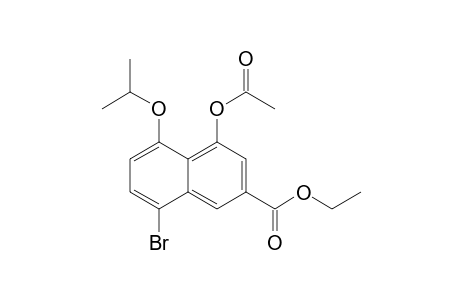 4-Acetoxy-8-bromo-5-isopropoxy-naphthalene-2-carboxylic acid ethyl ester