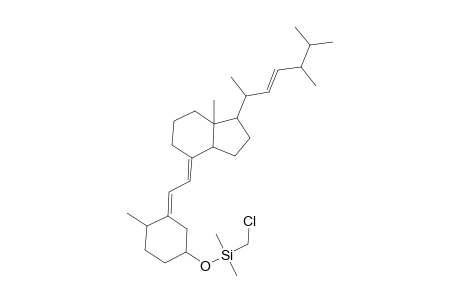 Silane, (chloromethyl)dimethyl[[(3.beta.,5Z,7E,22E)-9,10-secoergosta-5,7,22-trien-3-yl]oxy]-