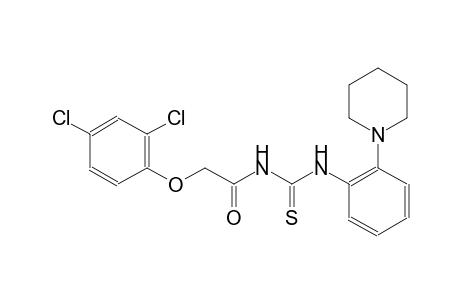 N-[(2,4-dichlorophenoxy)acetyl]-N'-[2-(1-piperidinyl)phenyl]thiourea