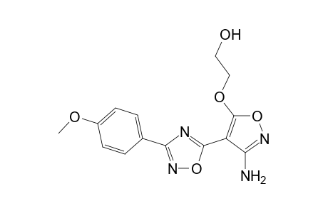 3-(4'-Methoxyphenyl)-5-[5'-(hydroxyethoxy)-3'-aminoisoxazol-4'-yl]-1,2,4-oxadiazole