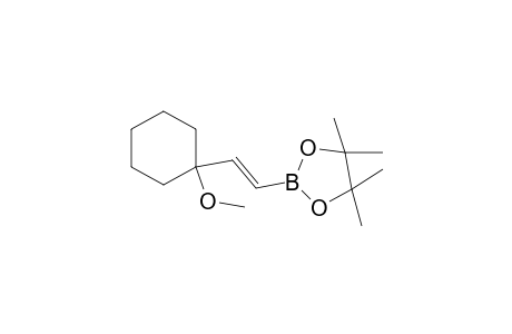 (E)-Pinacol [2-(1-methoxycyclohexyl)ethenyl]boronate
