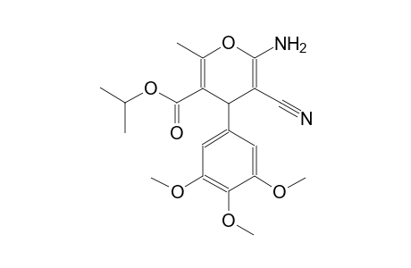 4H-pyran-3-carboxylic acid, 6-amino-5-cyano-2-methyl-4-(3,4,5-trimethoxyphenyl)-, 1-methylethyl ester