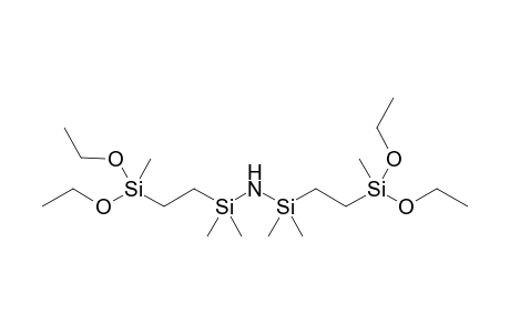 1-[diethoxy(methyl)silyl]-2-[[[2-[diethoxy(methyl)silyl]ethyl-dimethyl-silyl]amino]-dimethyl-silyl]ethane