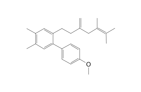 2-(5,6-Dimethyl-3-methylenehept-5-enyl)-4'-methoxy-4,5-dimethylbiphenyl