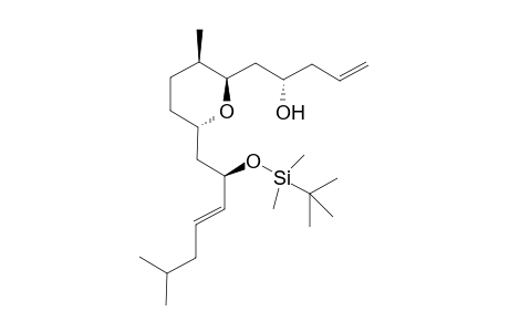 (S)-1-{(2R,3R,6S)-6-[(E)-(R)-2-(tert-Butyl-dimethyl-silanyloxy)-6-methyl-hept-3-enyl]-3-methyl-tetrahydro-pyran-2-yl}-pent-4-en-2-ol