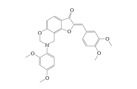 7H-furo[2,3-f][1,3]benzoxazin-3(2H)-one, 8-(2,4-dimethoxyphenyl)-2-[(3,4-dimethoxyphenyl)methylene]-8,9-dihydro-, (2Z)-