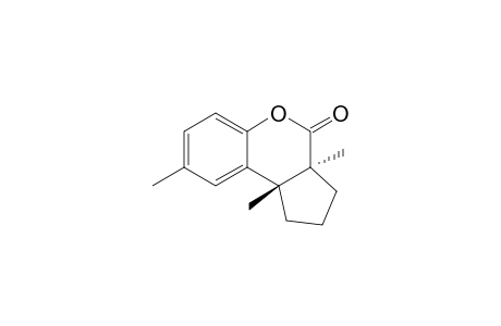 (1S*,2R*)-2-(2-Hydroxy-5-methylphenyl)-1,2-dimethylcyclopentane-1-carboxylic acid lactone