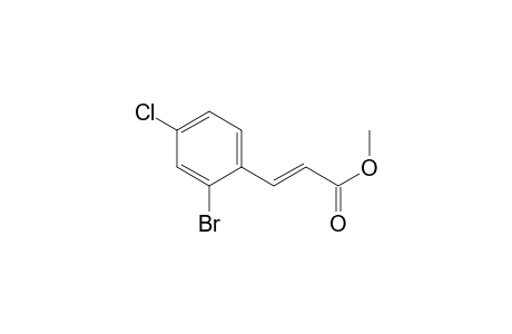 (E)-3-(2-Bromo-4-chlorophenyl)-acrylic acid methyl ester