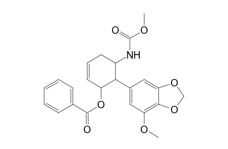 Benzoic acid 6-(7-methoxybenzo[1,3]dioxol-5-yl)-5-methoxycarbonylaminocyclohex-2-enyl ester