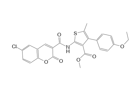 methyl 2-{[(6-chloro-2-oxo-2H-chromen-3-yl)carbonyl]amino}-4-(4-ethoxyphenyl)-5-methyl-3-thiophenecarboxylate
