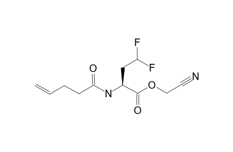 N-(4-PENTENOYL)-(2S)-AMINO-4,4-DIFLUOROBUTYRIC-ACID-CYANOMETHYLESTER