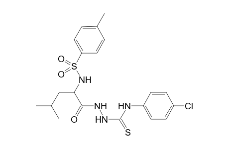 1-[4-Methyl-2-(4-methylphenylsulfonamido)pentanoyl]-4-(4-chlorophenyl)thiosemicarbazide