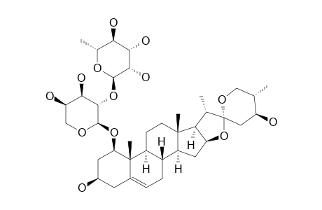 (24S,25S)-3-BETA,24-DIHYDROXYSPIROST-5-EN-1-BETA-YL-O-ALPHA-L-RHAMNOPYRANOSYL-(1->2)-ALPHA-L-ARABINOPYRANOSIDE