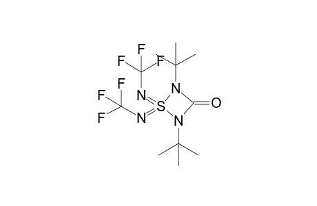 2,4-Di-tert-butyl-1,1-bis(trifluoromethylimino)-1lambda6,2,4-thiadiazetidin-3-one