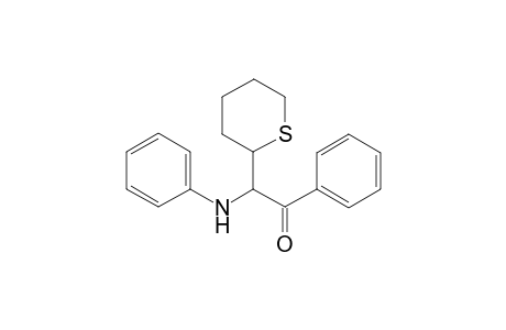 1-Phenyl-2-(phenylamino)-2-(tetrahydro-2H-thiopyran-2-yl)ethanone