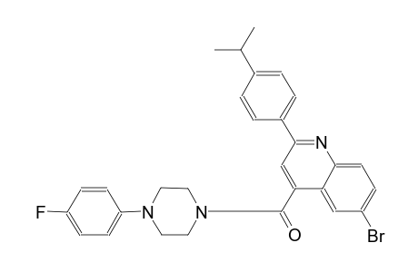 6-bromo-4-{[4-(4-fluorophenyl)-1-piperazinyl]carbonyl}-2-(4-isopropylphenyl)quinoline