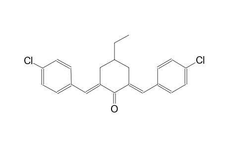 cyclohexanone, 2,6-bis[(4-chlorophenyl)methylene]-4-ethyl-, (2E,6E)-