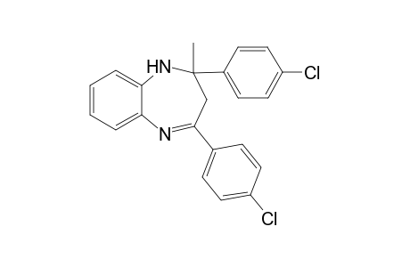 2-Methyl-2,4-bis(4-chlorophenyl)-2,3-dihydro-1H-1,5-benzodiazepine